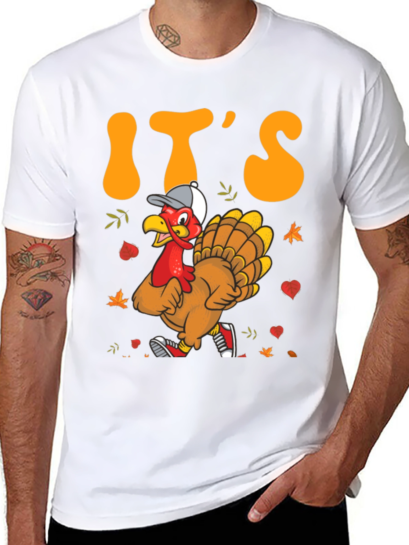 Its Turkey Time Funny Thanksgiving T-Shirt