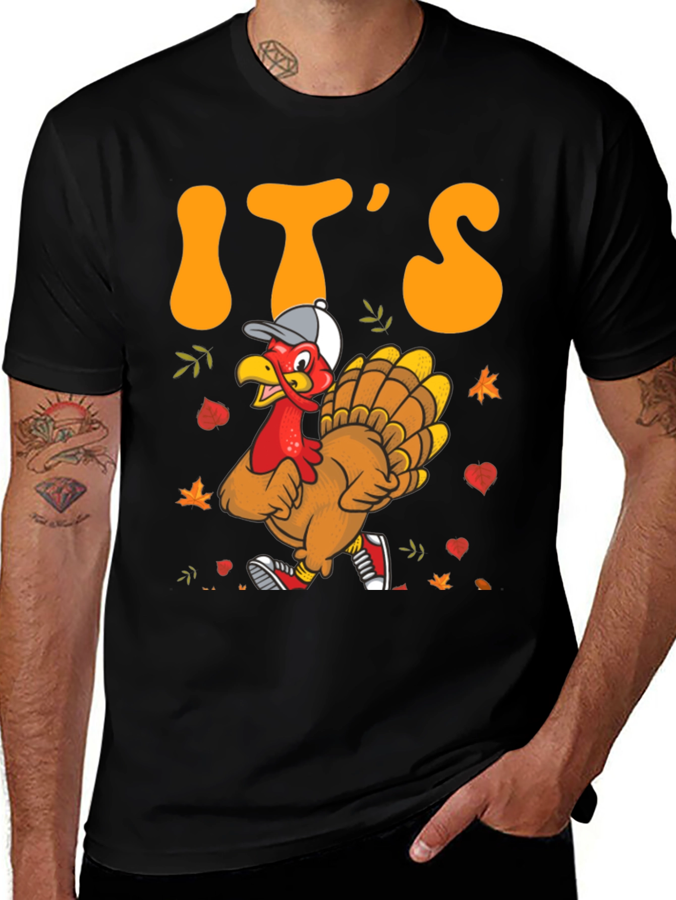 Its Turkey Time Funny Thanksgiving T-Shirt