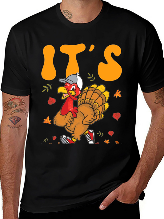 Its Turkey Time Funny Thanksgiving T-Shirt