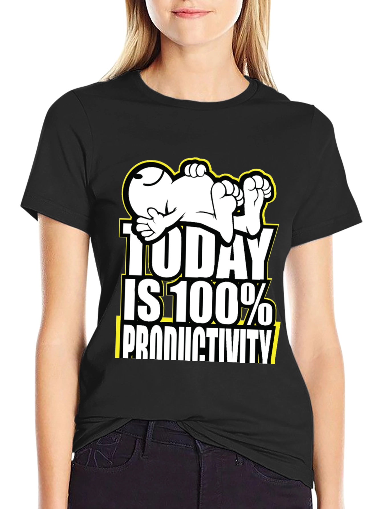 Funny Snoopy Today is 100% Productivity T-Shirt