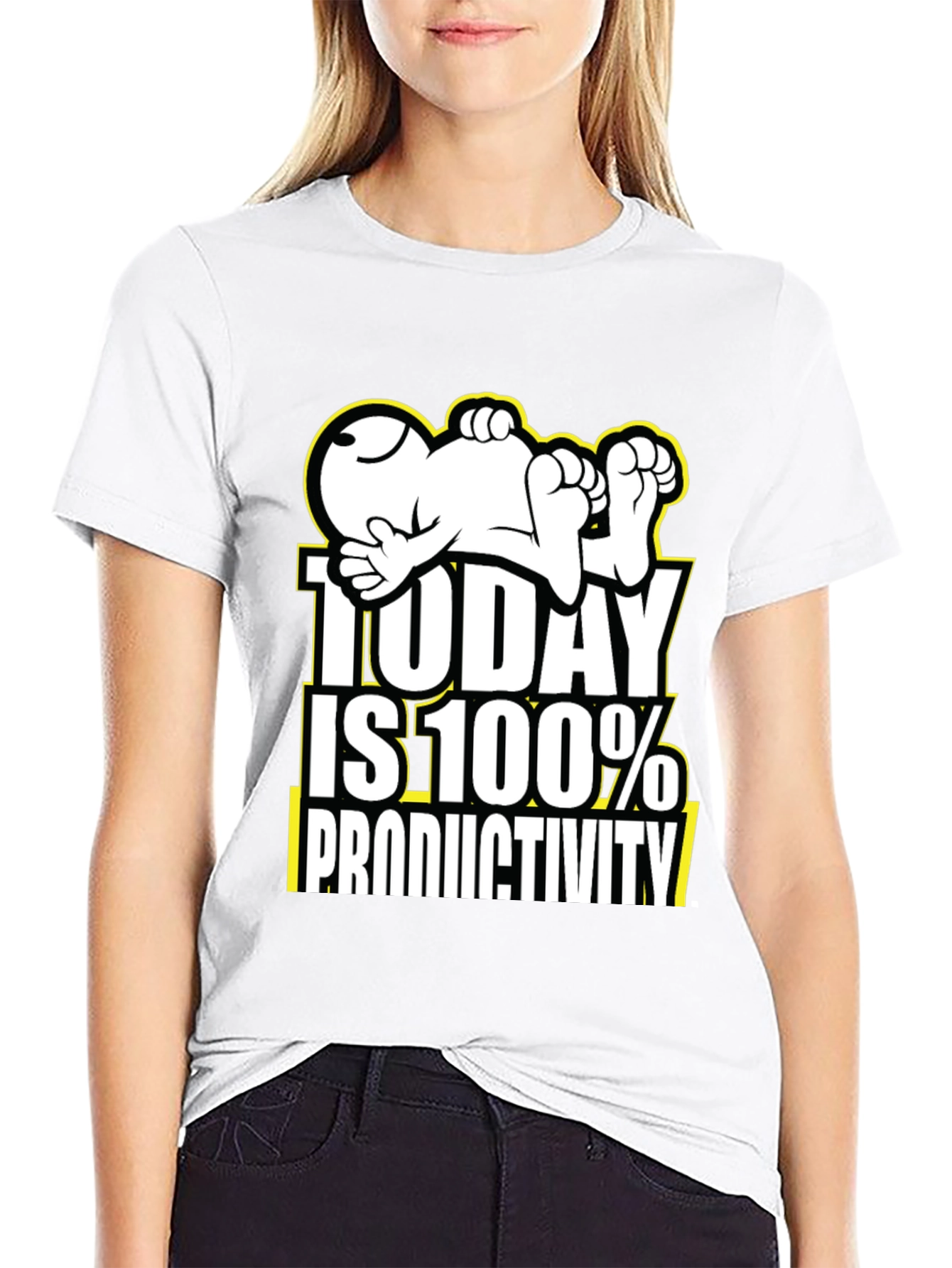 Funny Snoopy Today is 100% Productivity T-Shirt