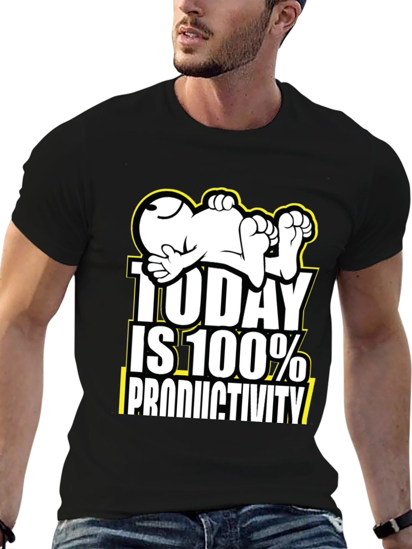 Funny Snoopy Today is 100% Productivity T-Shirt