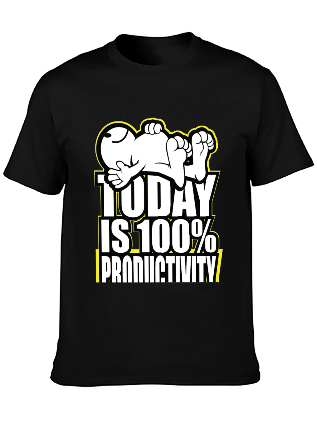 Funny Snoopy Today is 100% Productivity T-Shirt
