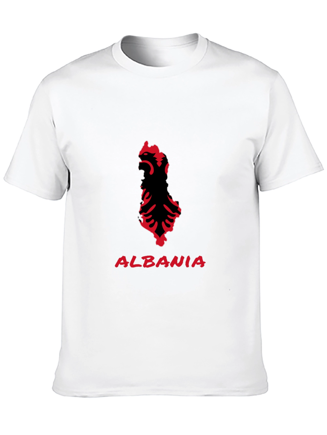 Albania Eagle T-Shirt - Black Patriotic Tee