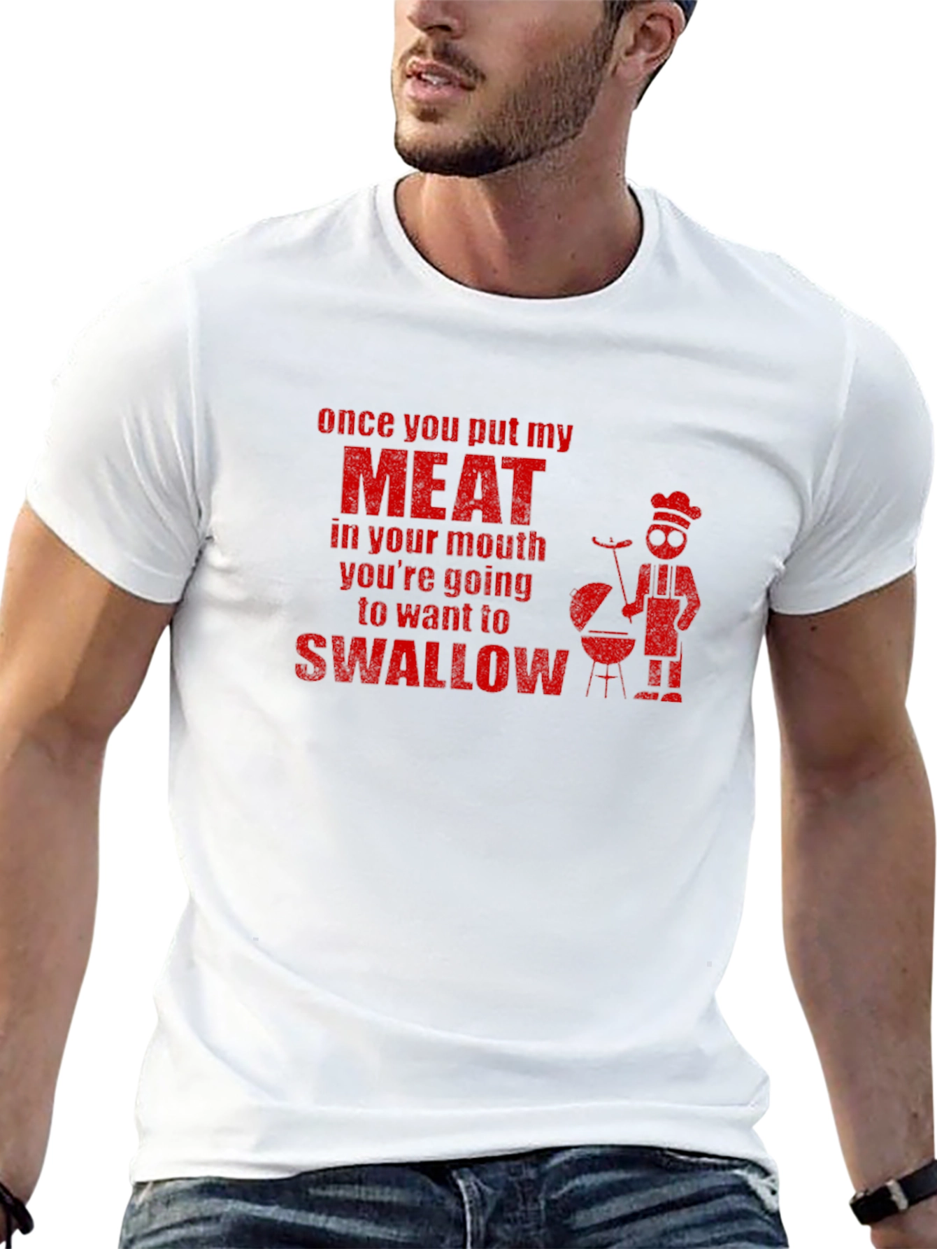 Meat BBQ Funny Graphic T-Shirt