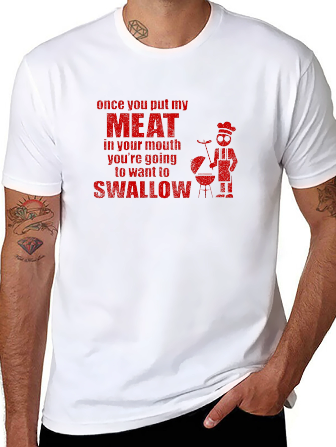 Meat BBQ Funny Graphic T-Shirt