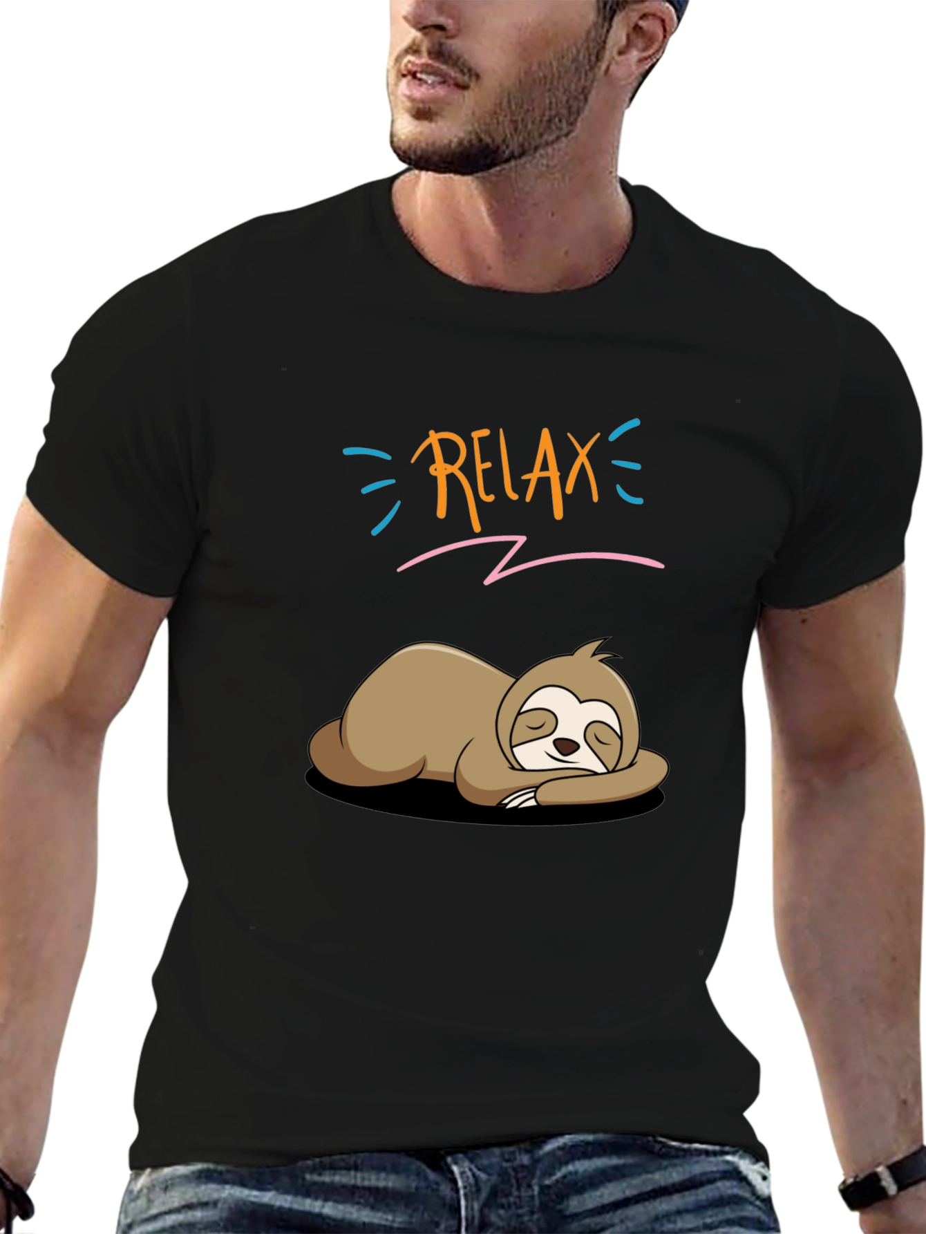 Relax Sloth T-Shirt - Funny Lazy Animal Tee