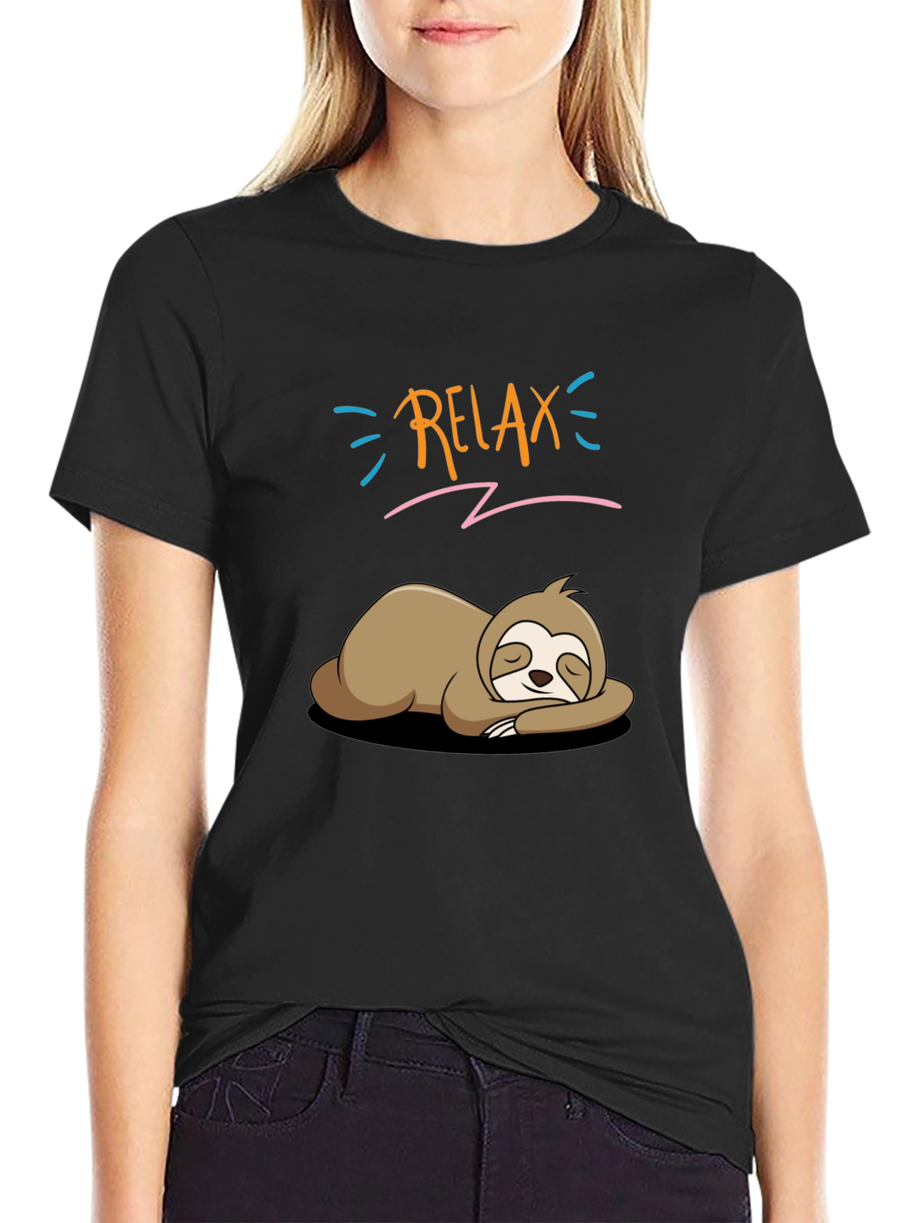 Relax Sloth T-Shirt - Funny Lazy Animal Tee