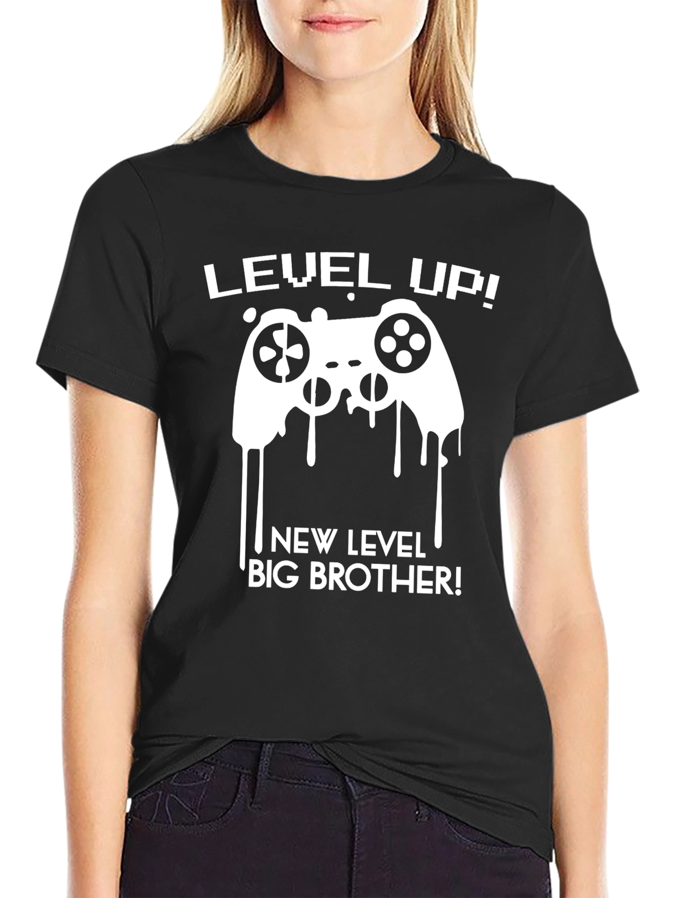 Level Up Big Brother T-Shirt - Gamer Gift