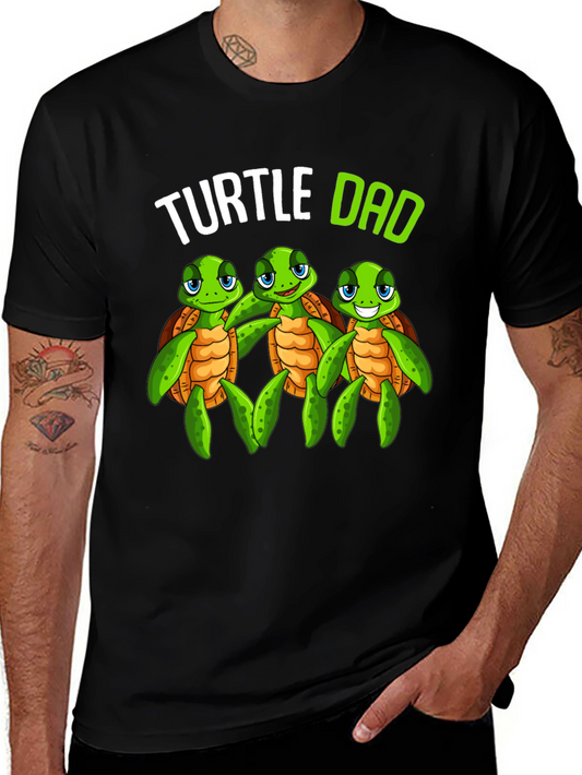 Turtle Dad Graphic T-Shirt - Fathers Day Gift