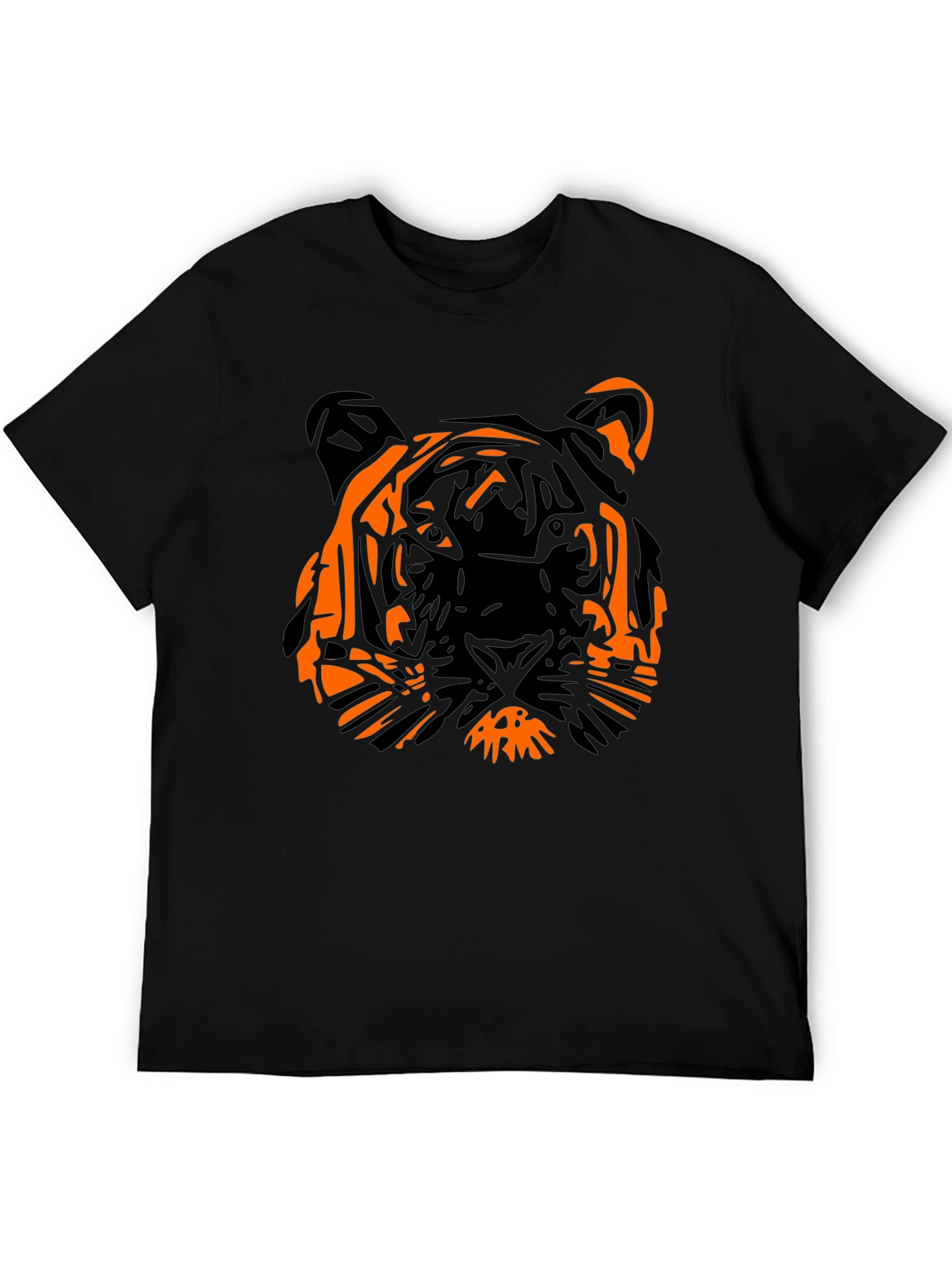 Bold Tiger Graphic Tee - Black
