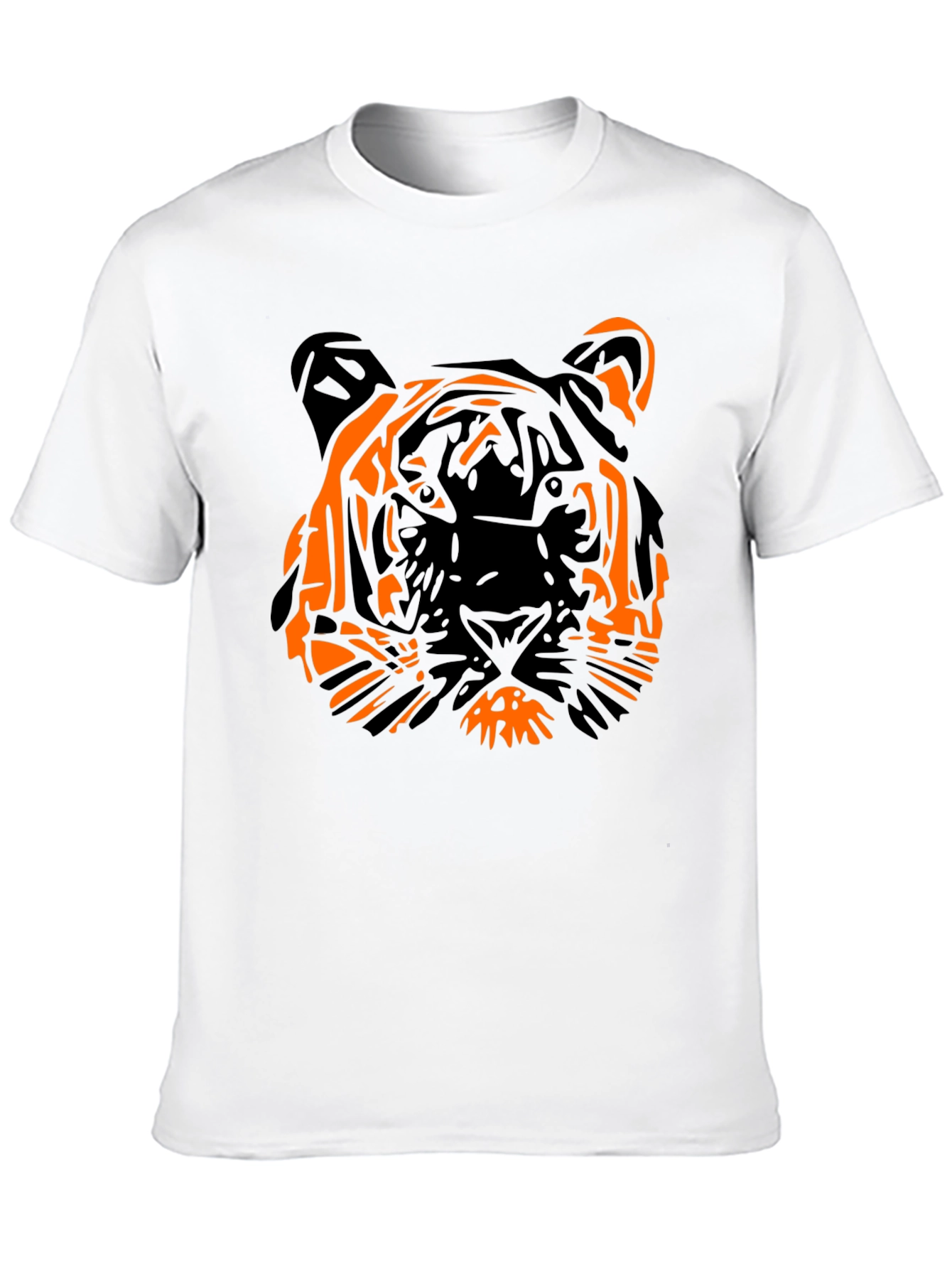 Bold Tiger Graphic Tee - Black