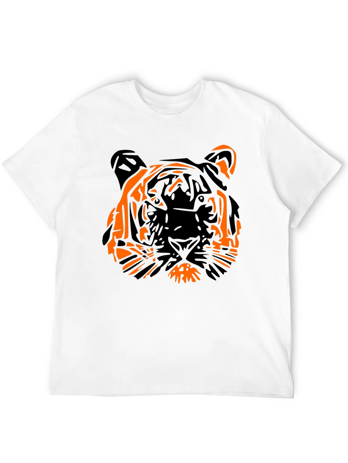 Bold Tiger Graphic Tee - Black