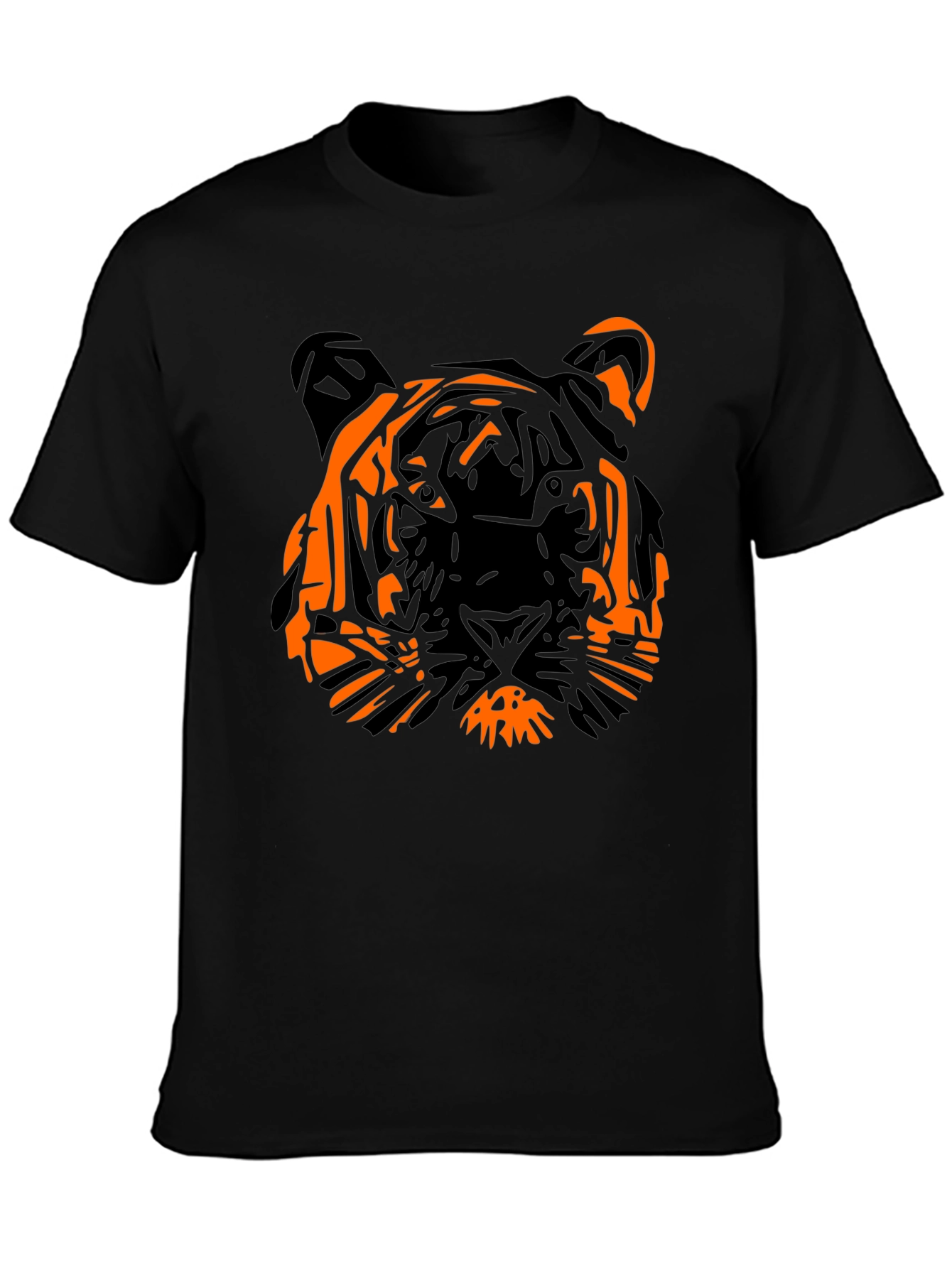 Bold Tiger Graphic Tee - Black