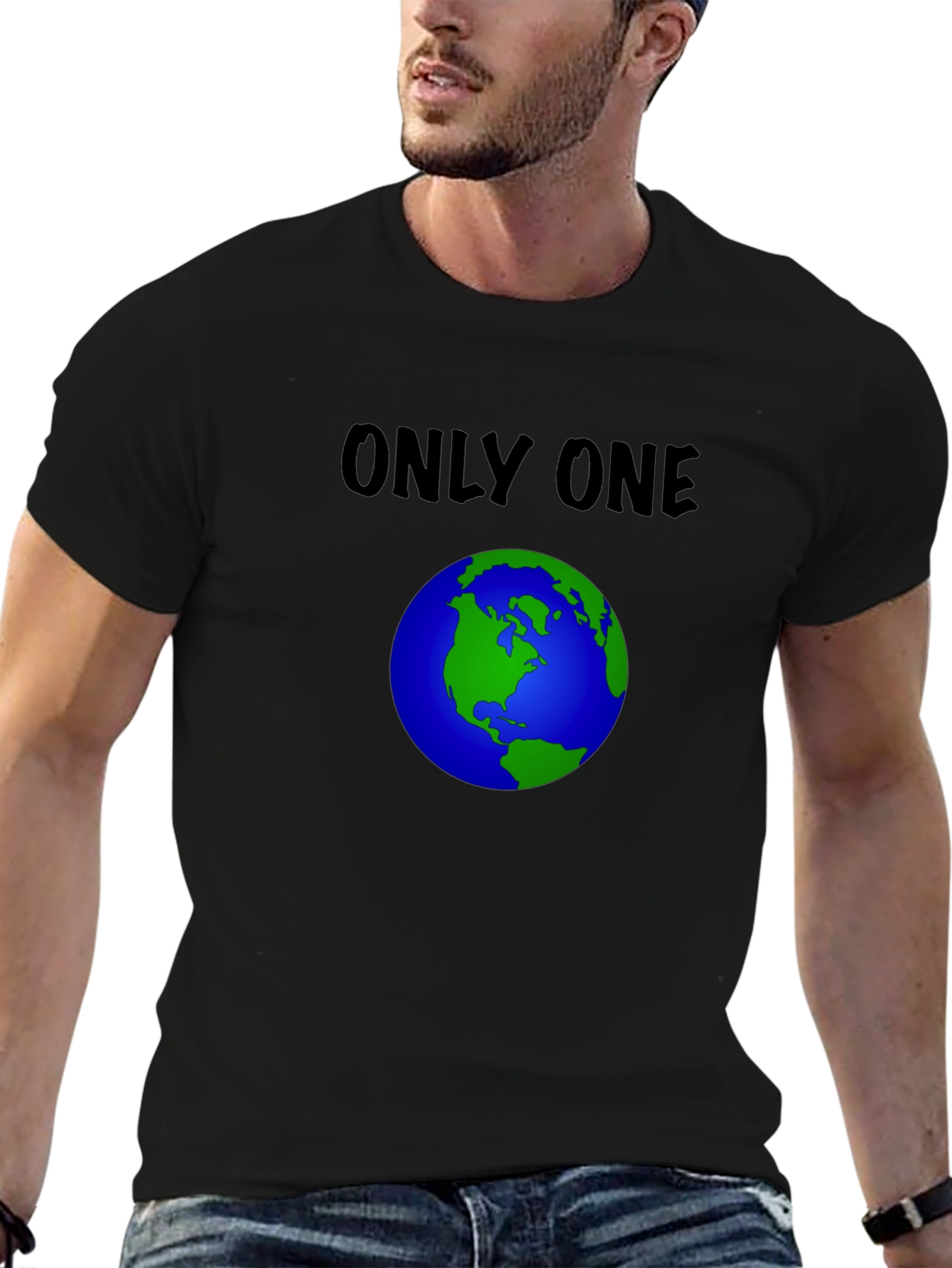 Only One Earth Graphic Tee - Black