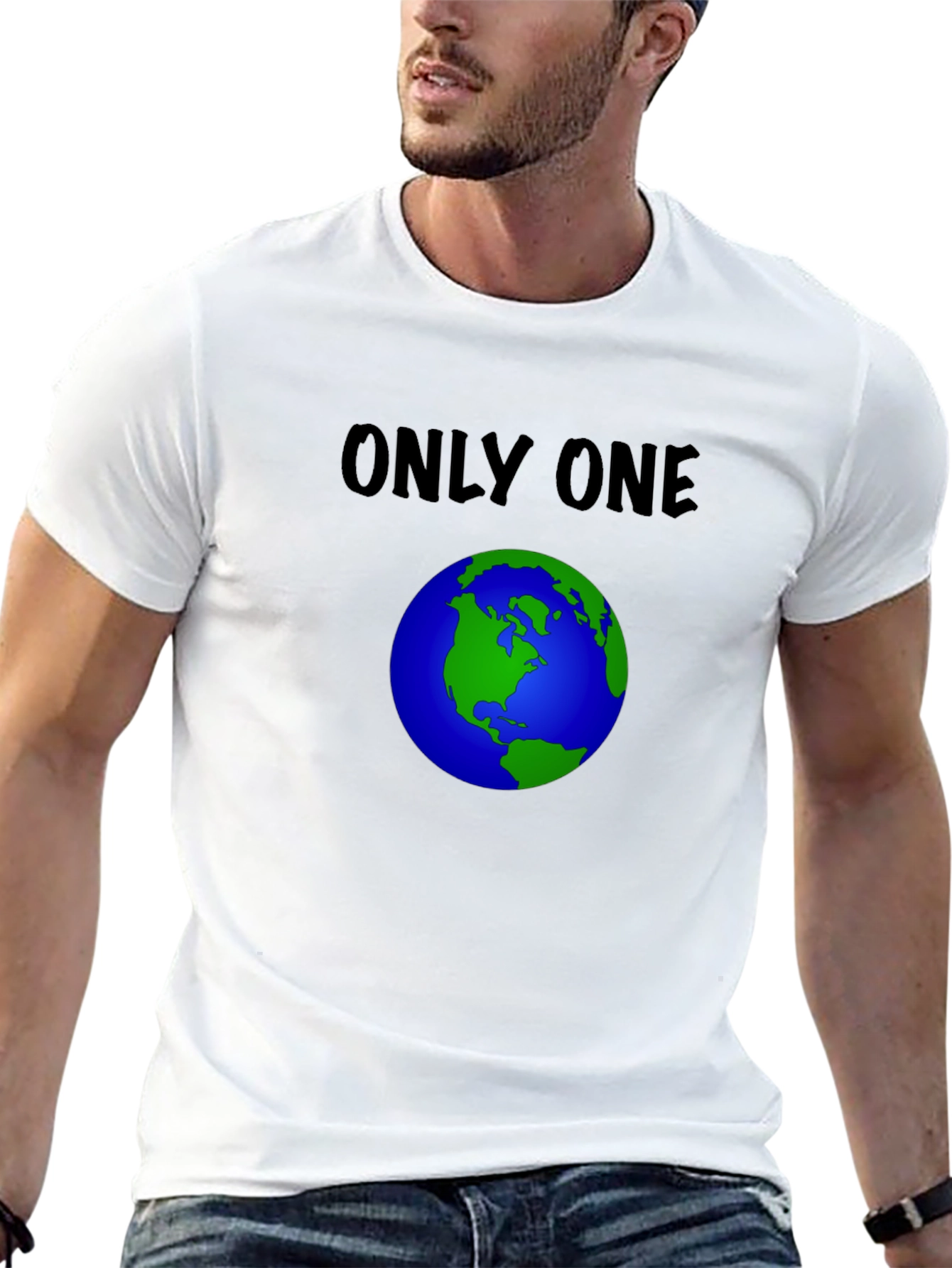 Only One Earth Graphic Tee - Black