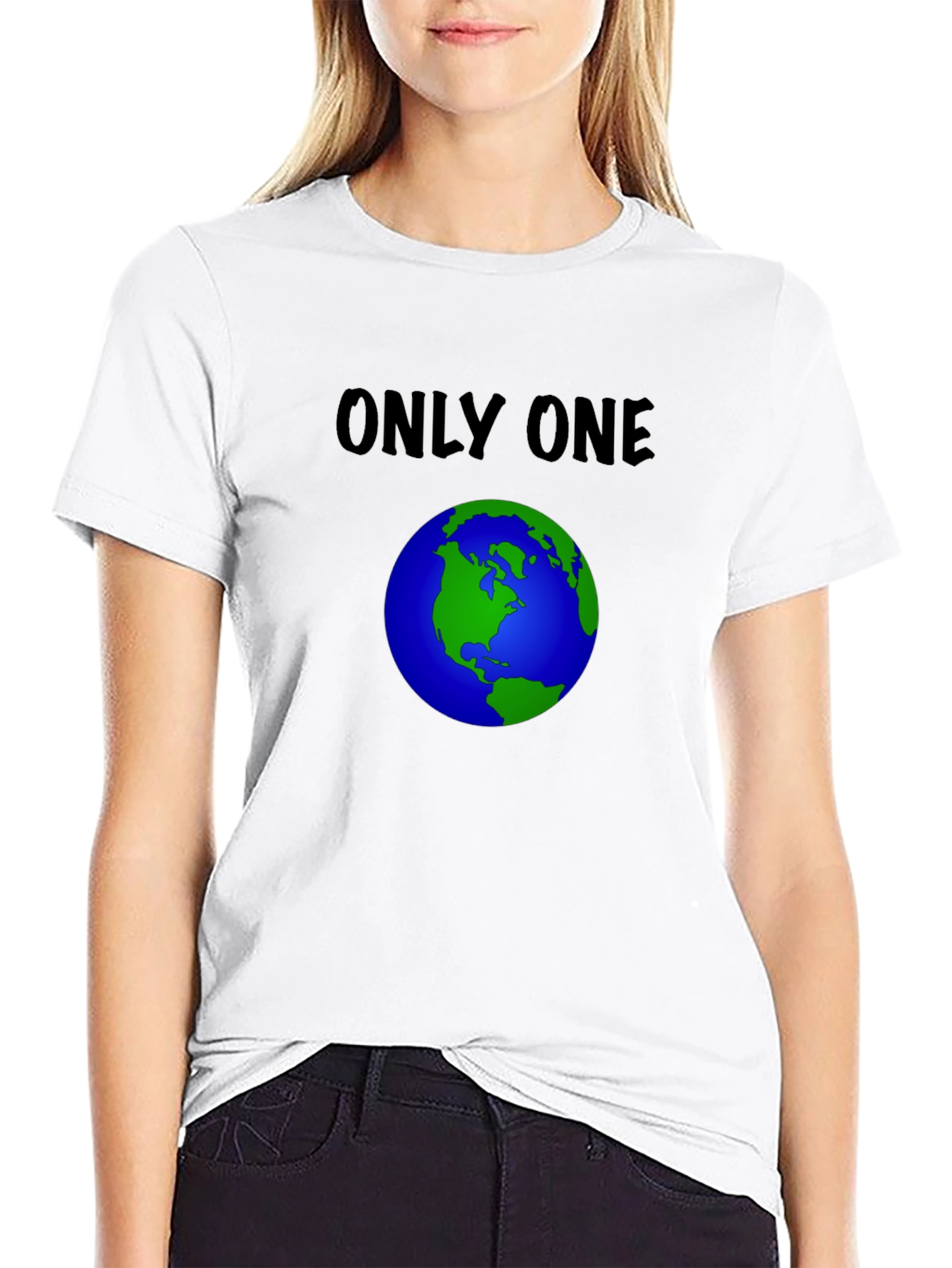 Only One Earth Graphic Tee - Black