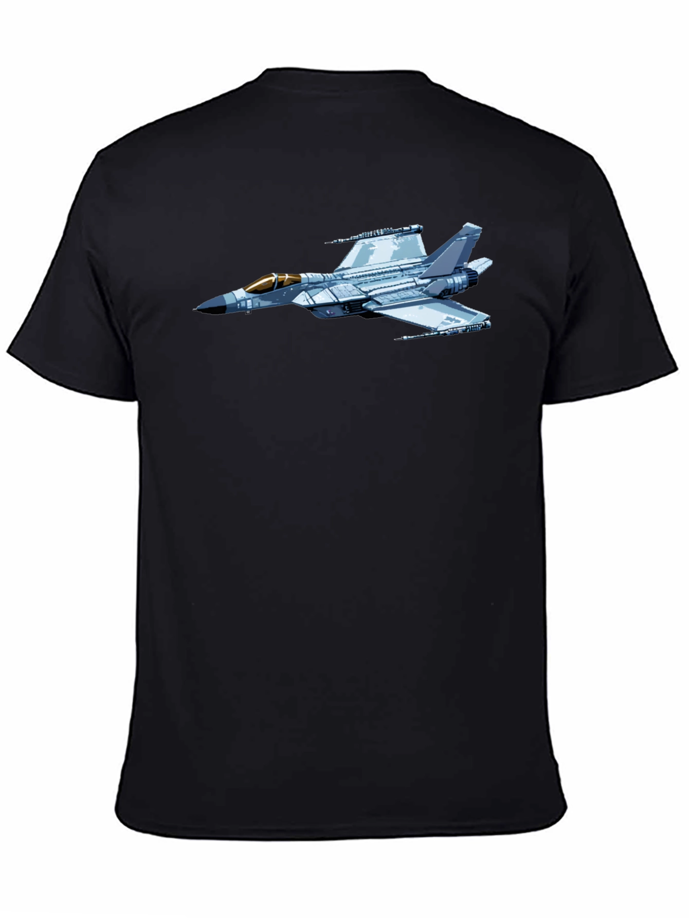 Jet Fighter Graphic Black T-Shirt