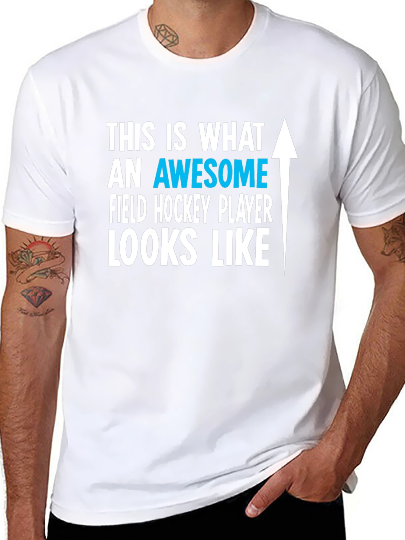 Awesome Field Hockey Player T-Shirt
