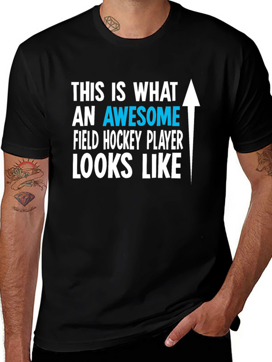 Awesome Field Hockey Player T-Shirt