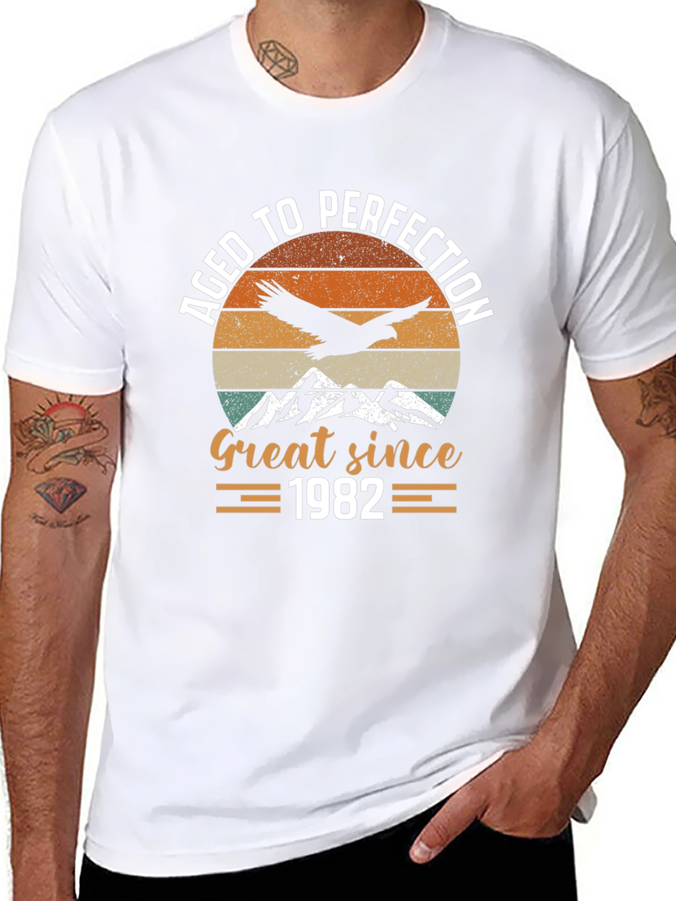 Aged To Perfection 1982 Graphic T-Shirt