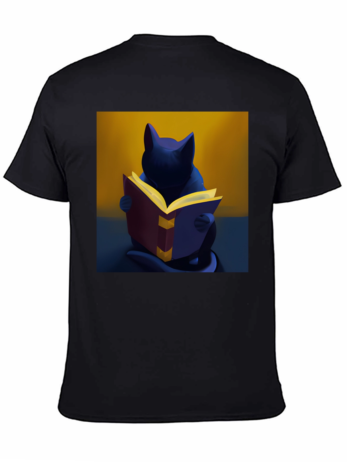 Cat Reading Book T-Shirt - Unique Graphic Tee