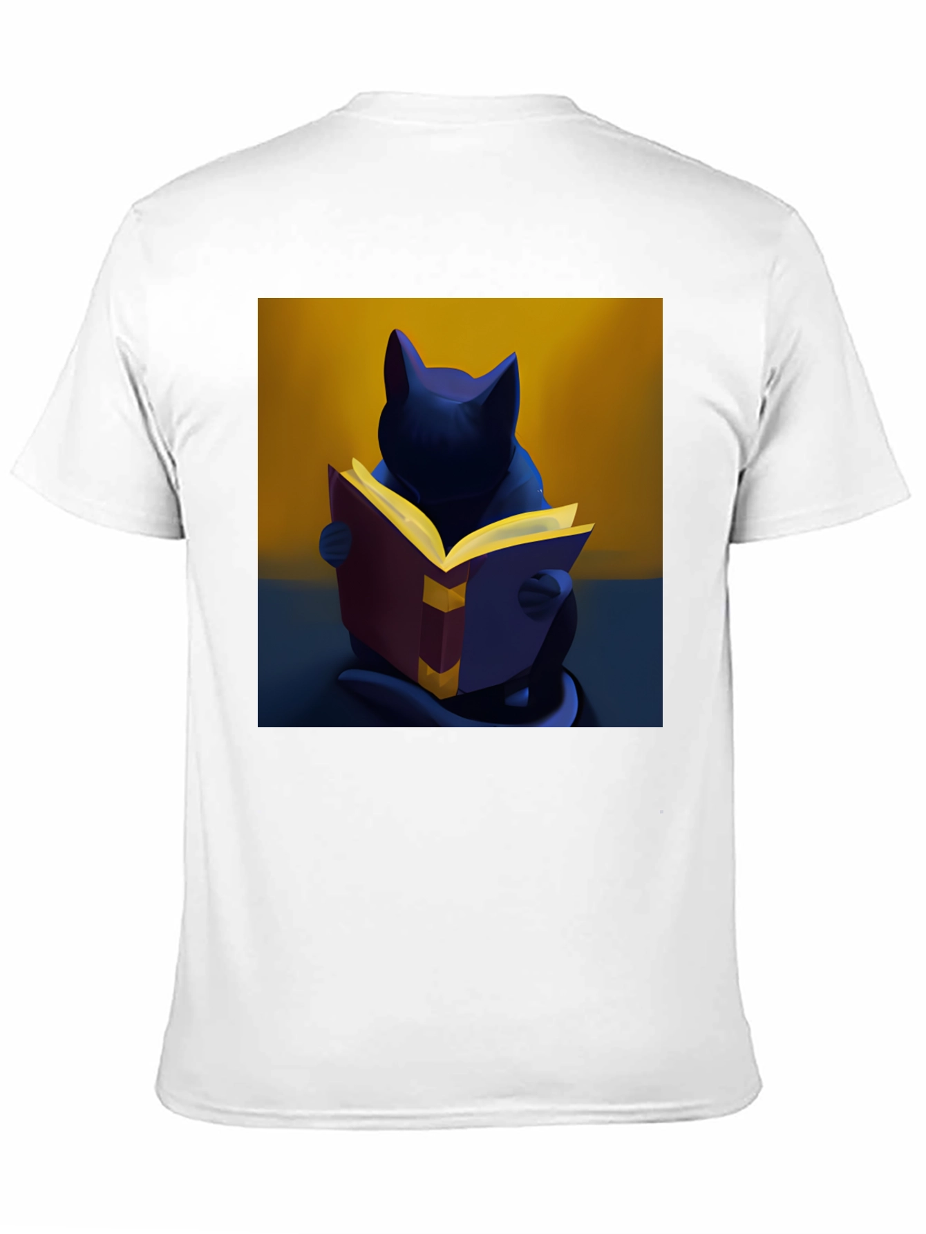Cat Reading Book T-Shirt - Unique Graphic Tee