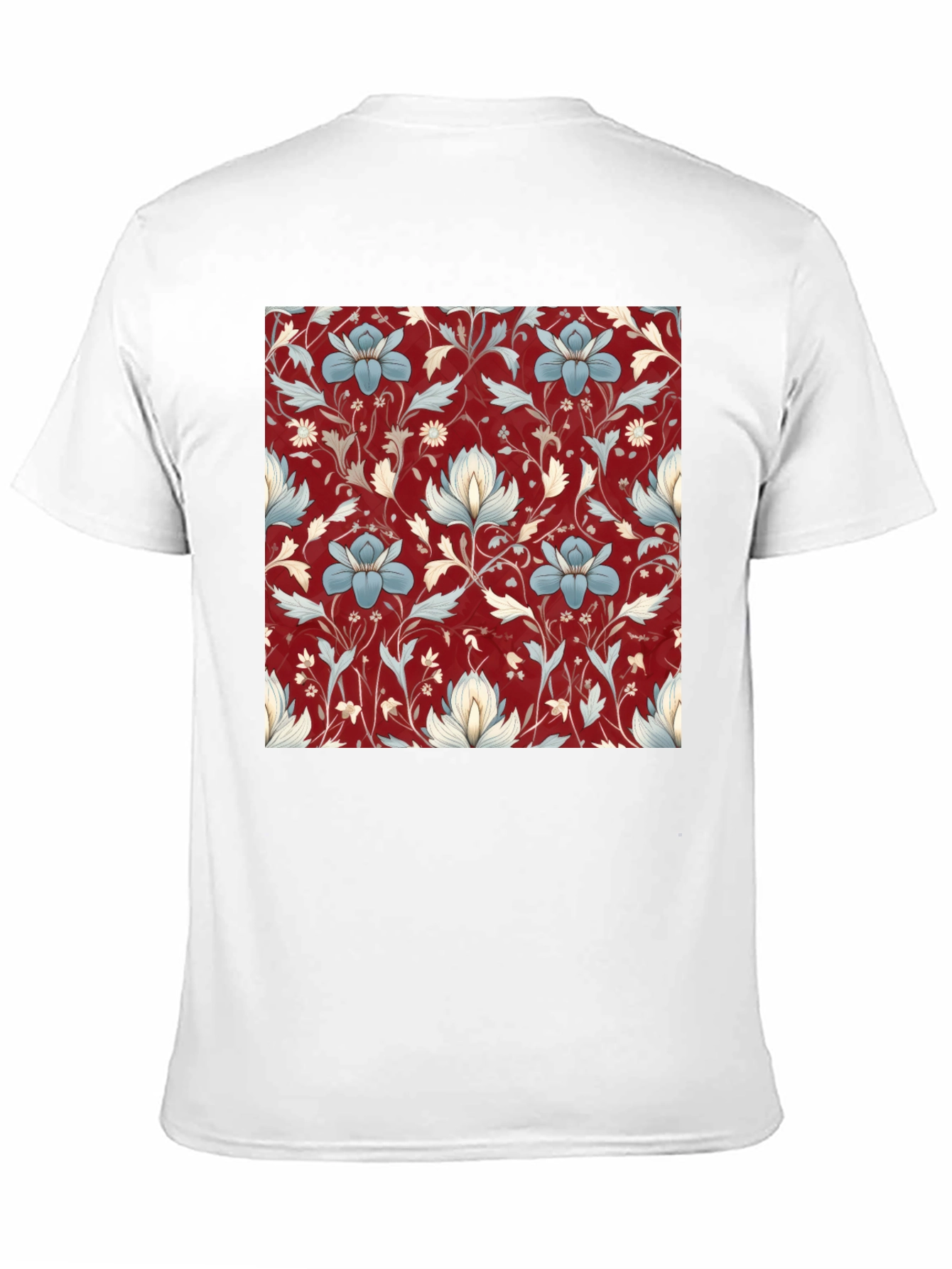Floral Print Tee - Stylish Black T-Shirt