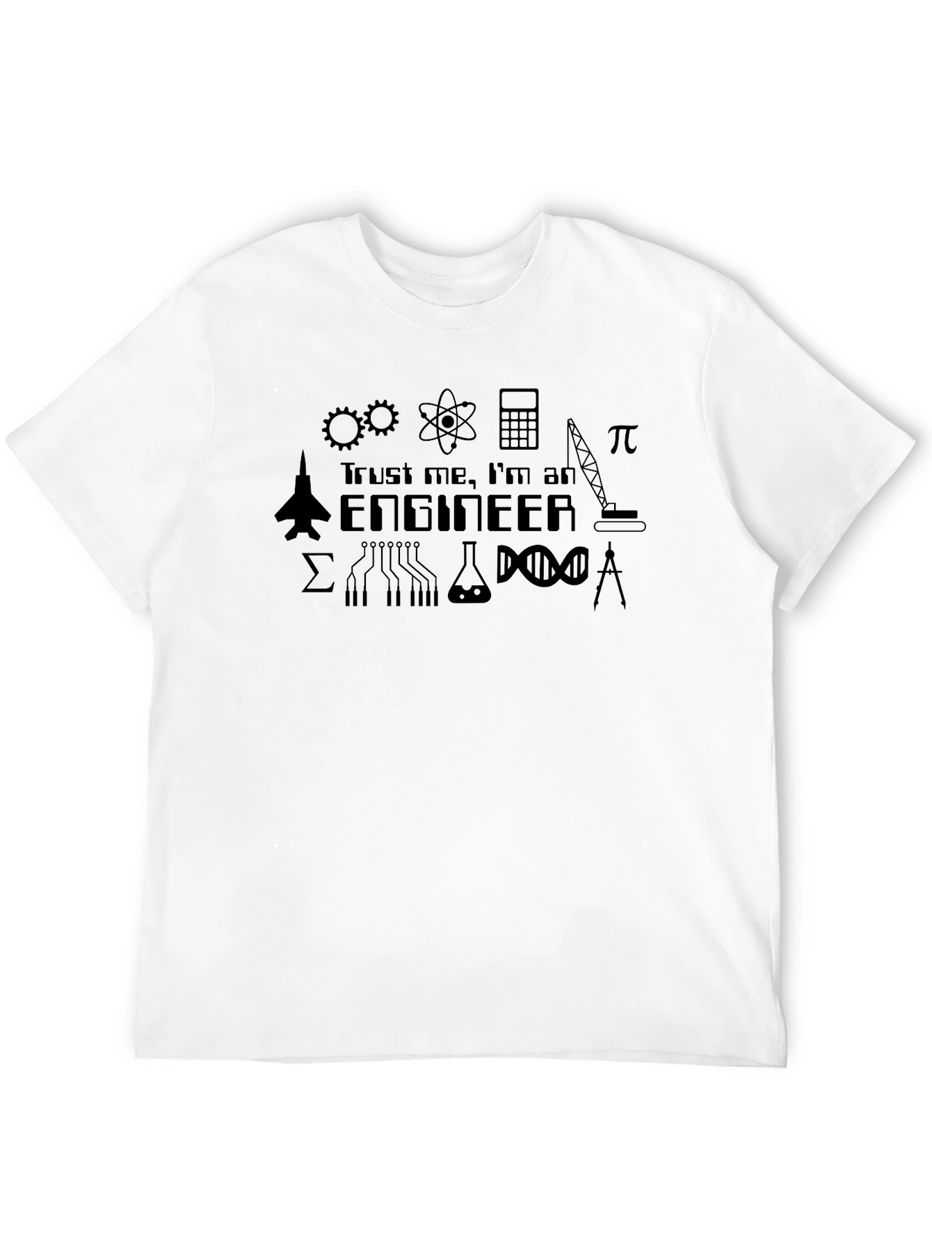 Trust Me Im an Engineer Black T-Shirt