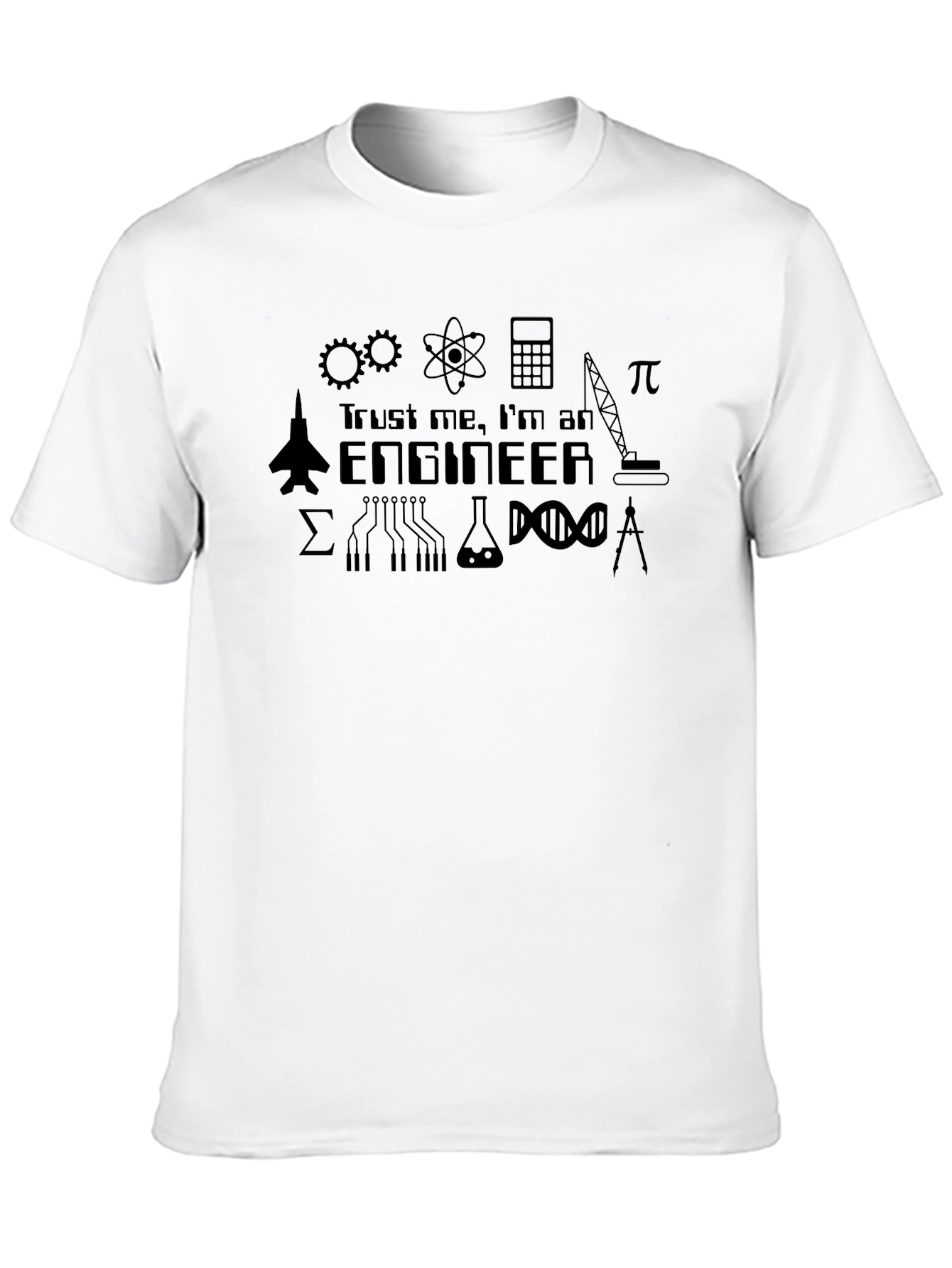 Trust Me Im an Engineer Black T-Shirt