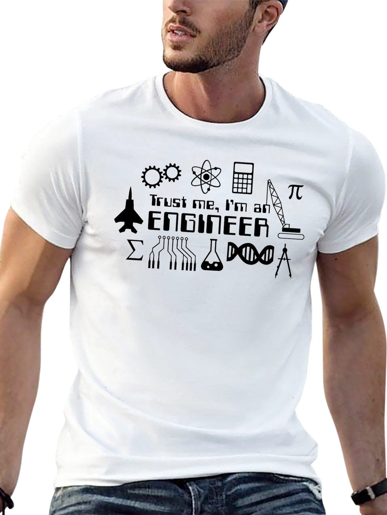 Trust Me Im an Engineer Black T-Shirt