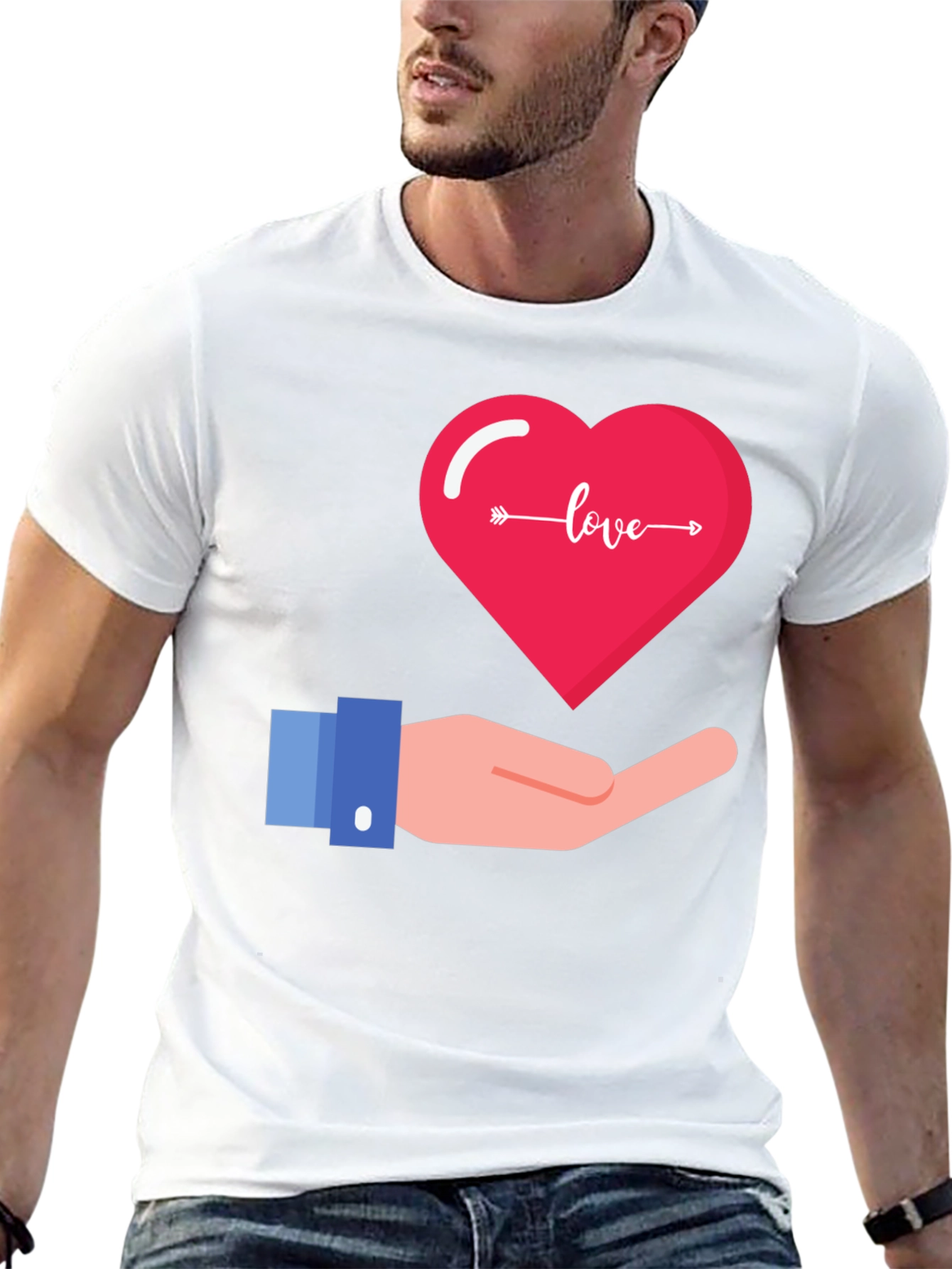 Love Heart Graphic T-Shirt