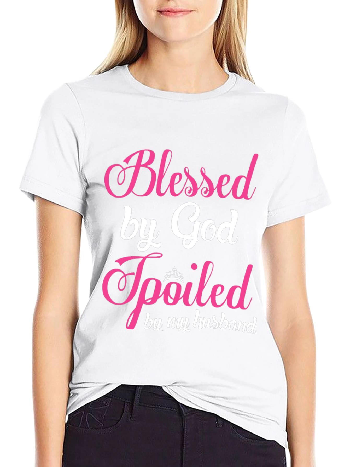 Blessed by God Spoiled by My Husband T-Shirt