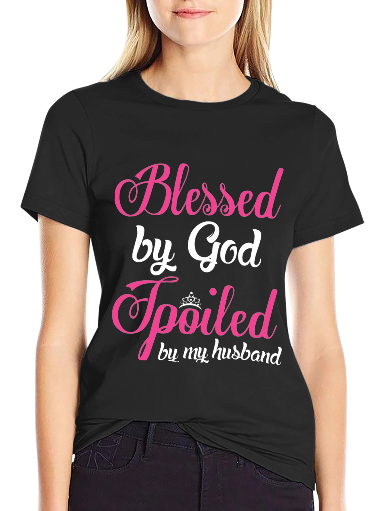 Blessed by God Spoiled by My Husband T-Shirt