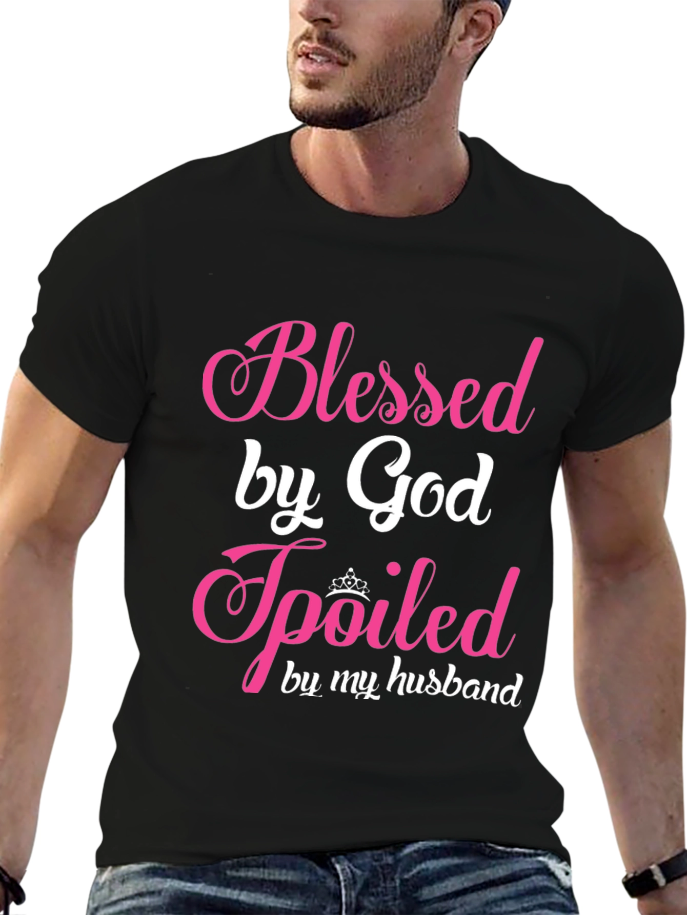 Blessed by God Spoiled by My Husband T-Shirt