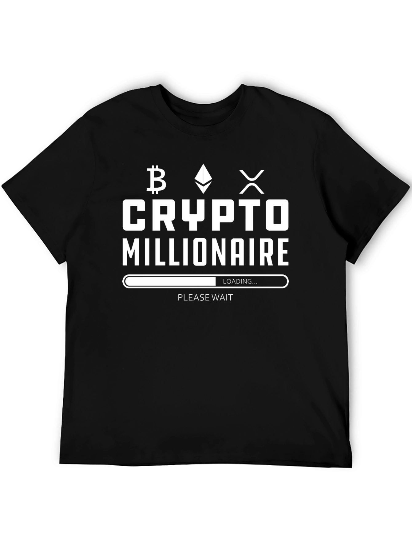 Crypto Millionaire Loading Graphic T-Shirt