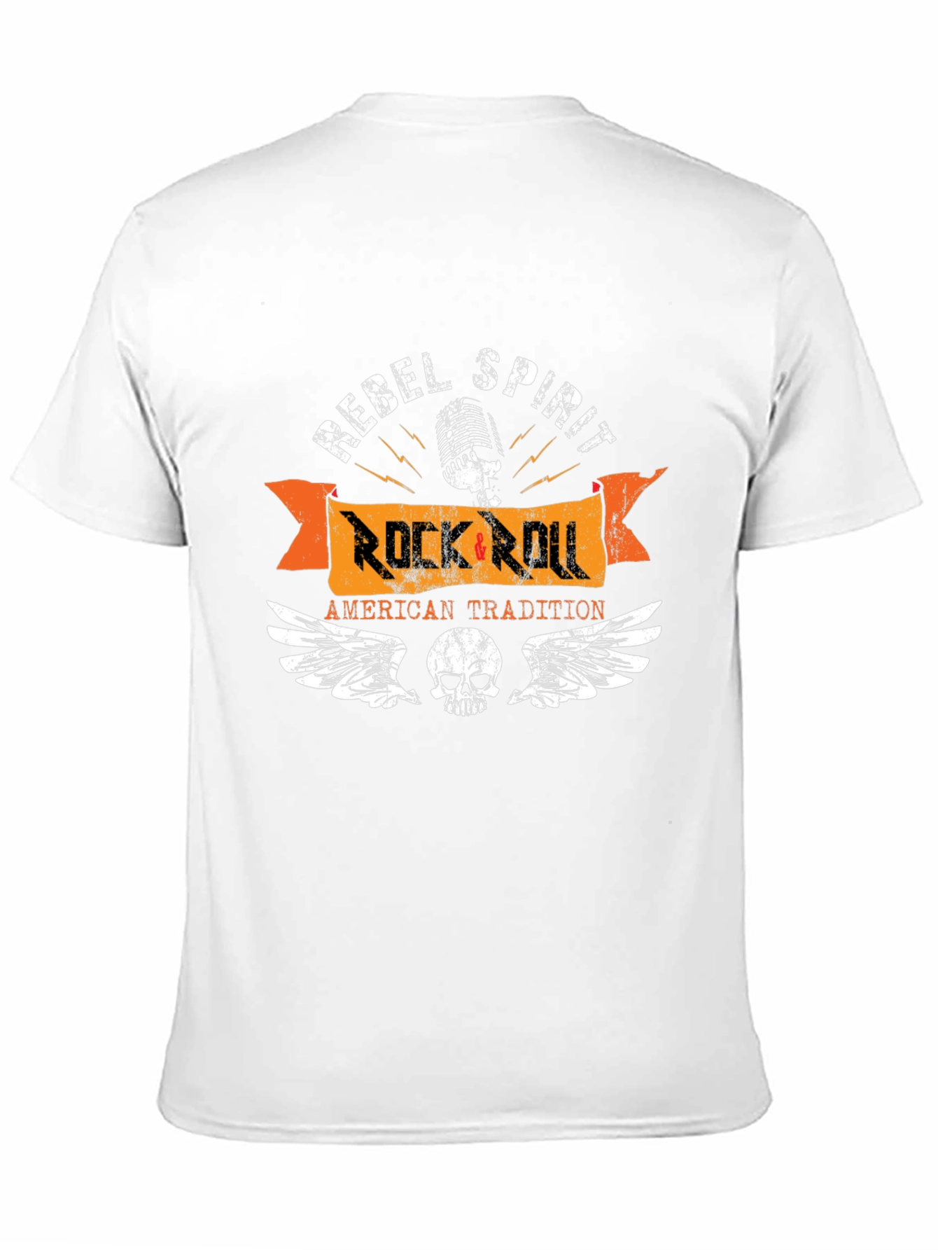 Rebel Spirit Rock & Roll Black T-Shirt