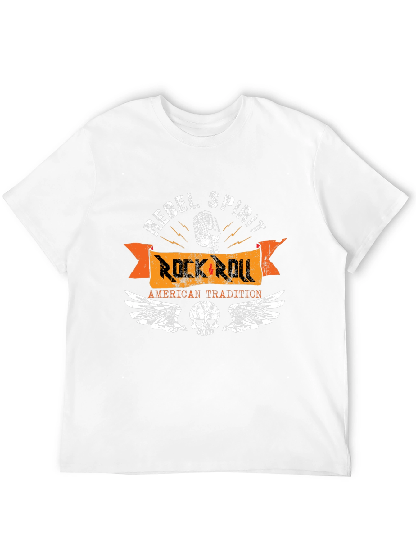 Rebel Spirit Rock & Roll Black T-Shirt