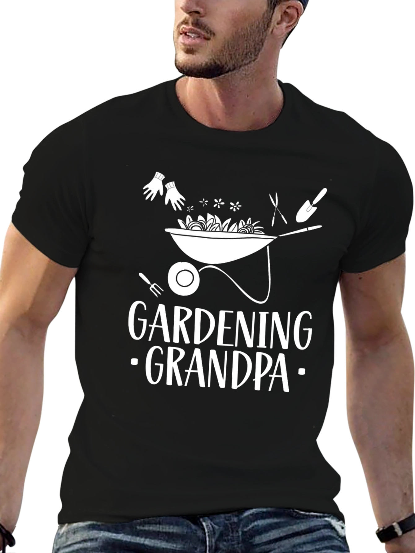 Gardening Grandpa Graphic T-Shirt