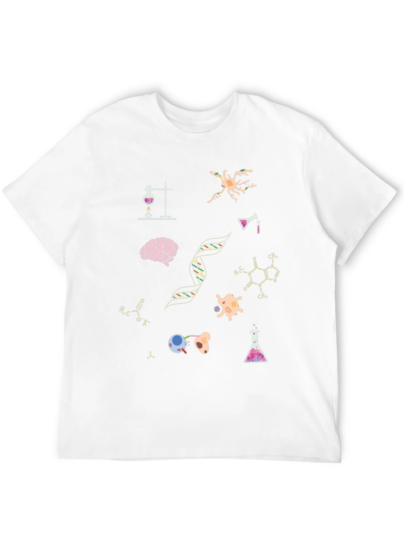 Science T-Shirt - Brain DNA Cells!