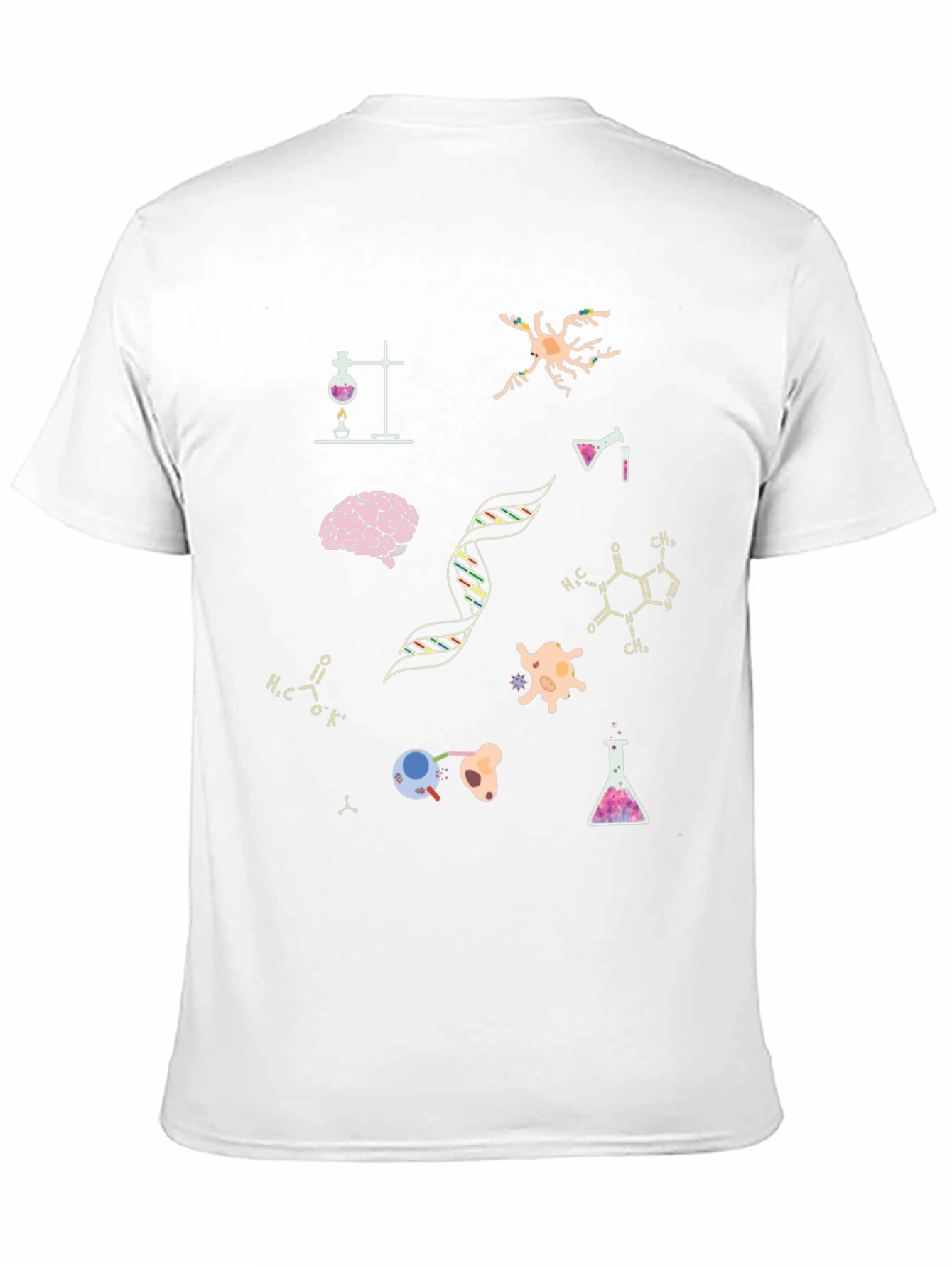 Science T-Shirt - Brain DNA Cells!