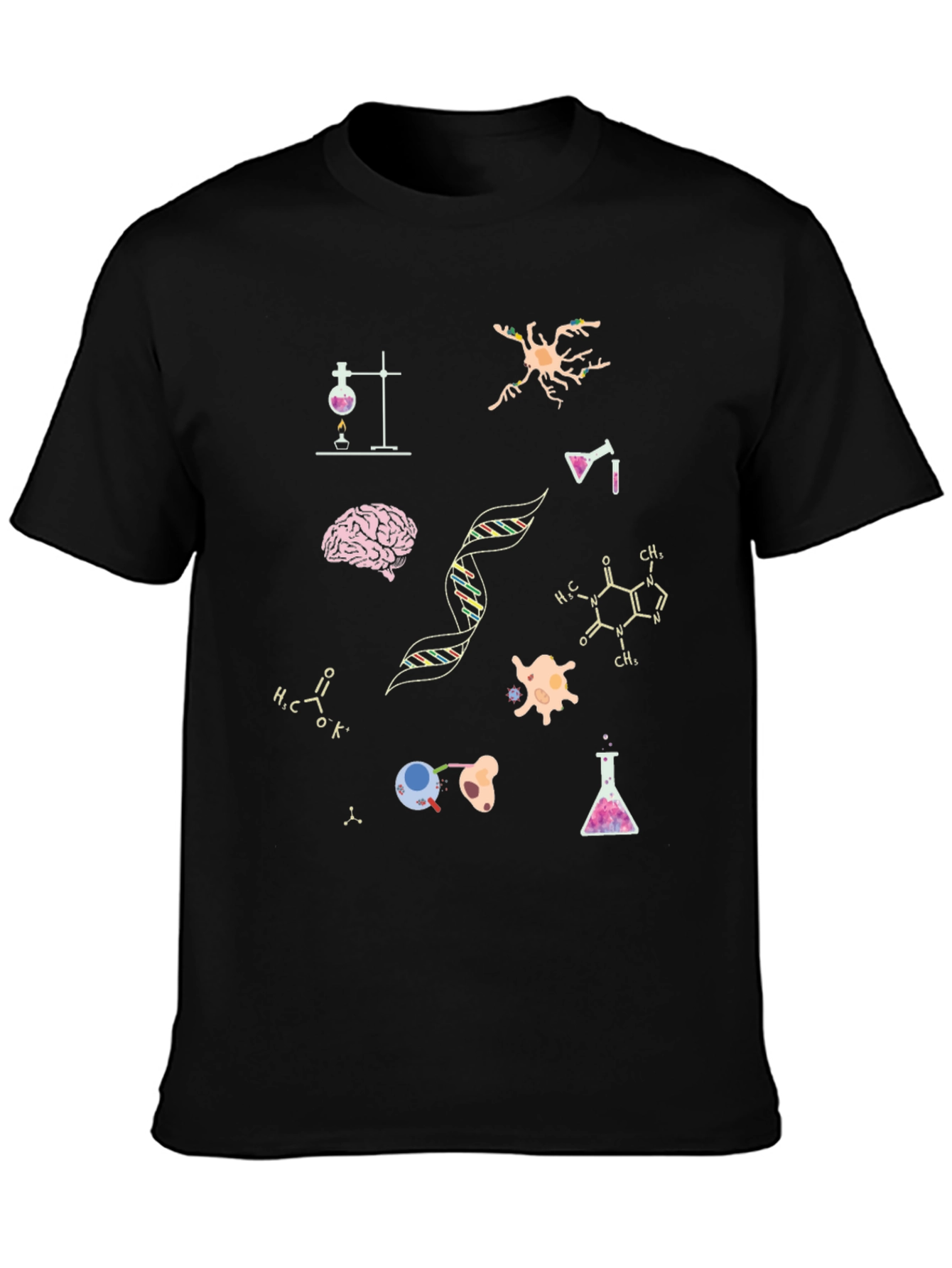 Science T-Shirt - Brain DNA Cells!