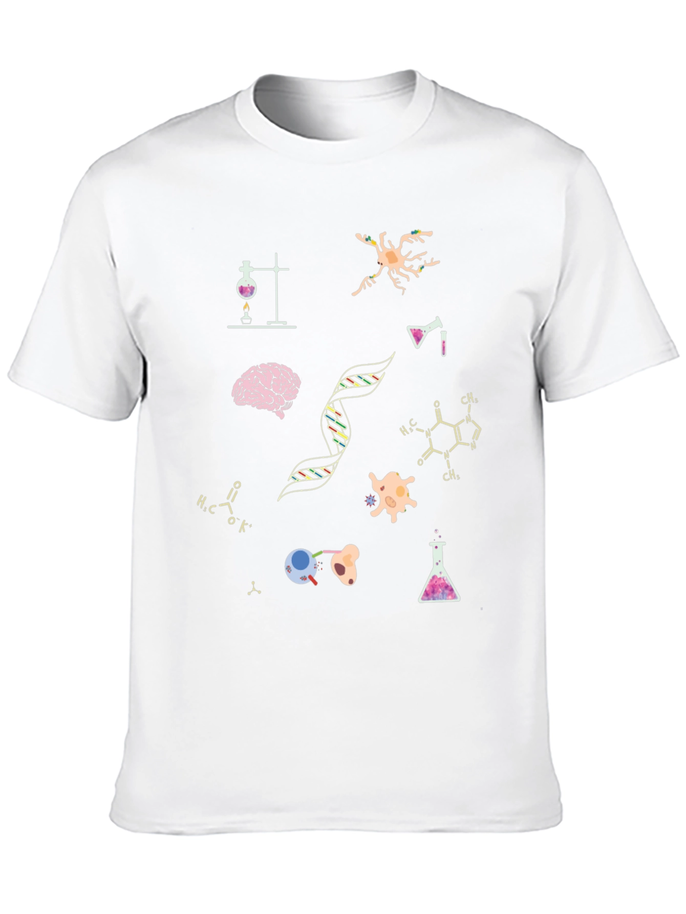 Science T-Shirt - Brain DNA Cells!