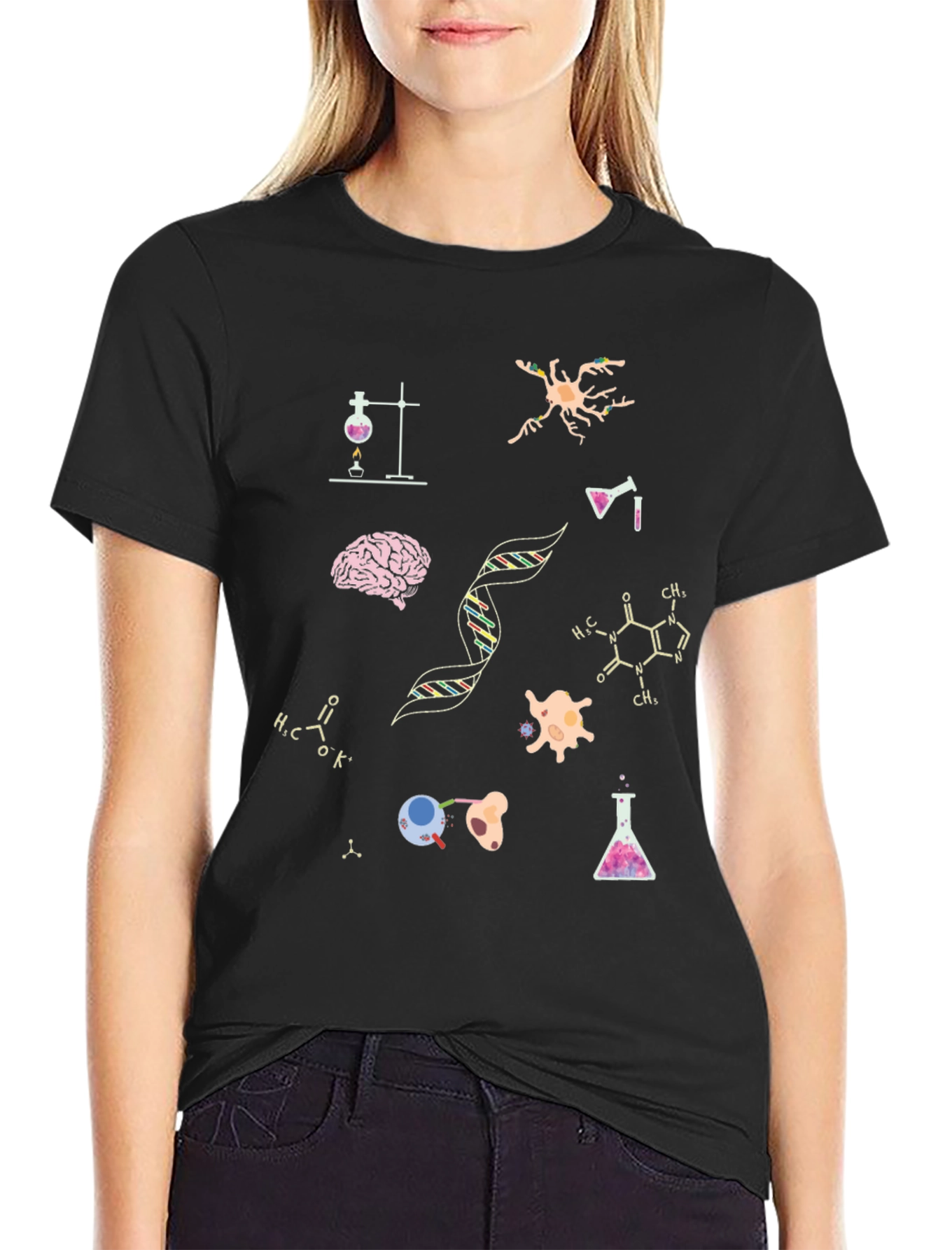 Science T-Shirt - Brain DNA Cells!