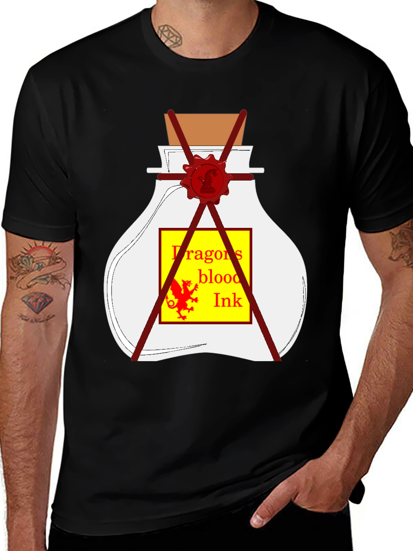 Dragons Blood Ink T-Shirt - Unique Graphic Tee