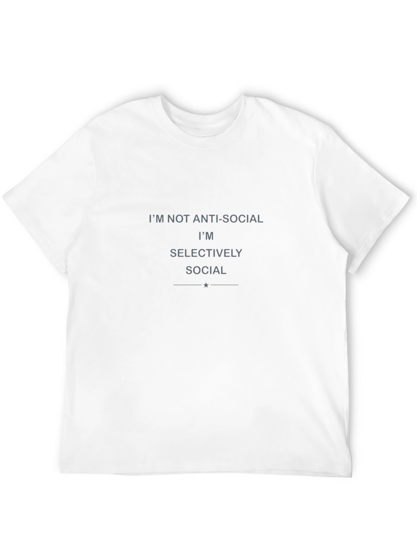 Selectively Social Graphic Tee - Black Casual Shirt