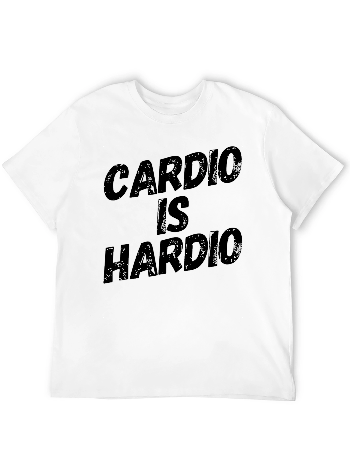 Cardio Is Hardio Black Graphic Tee