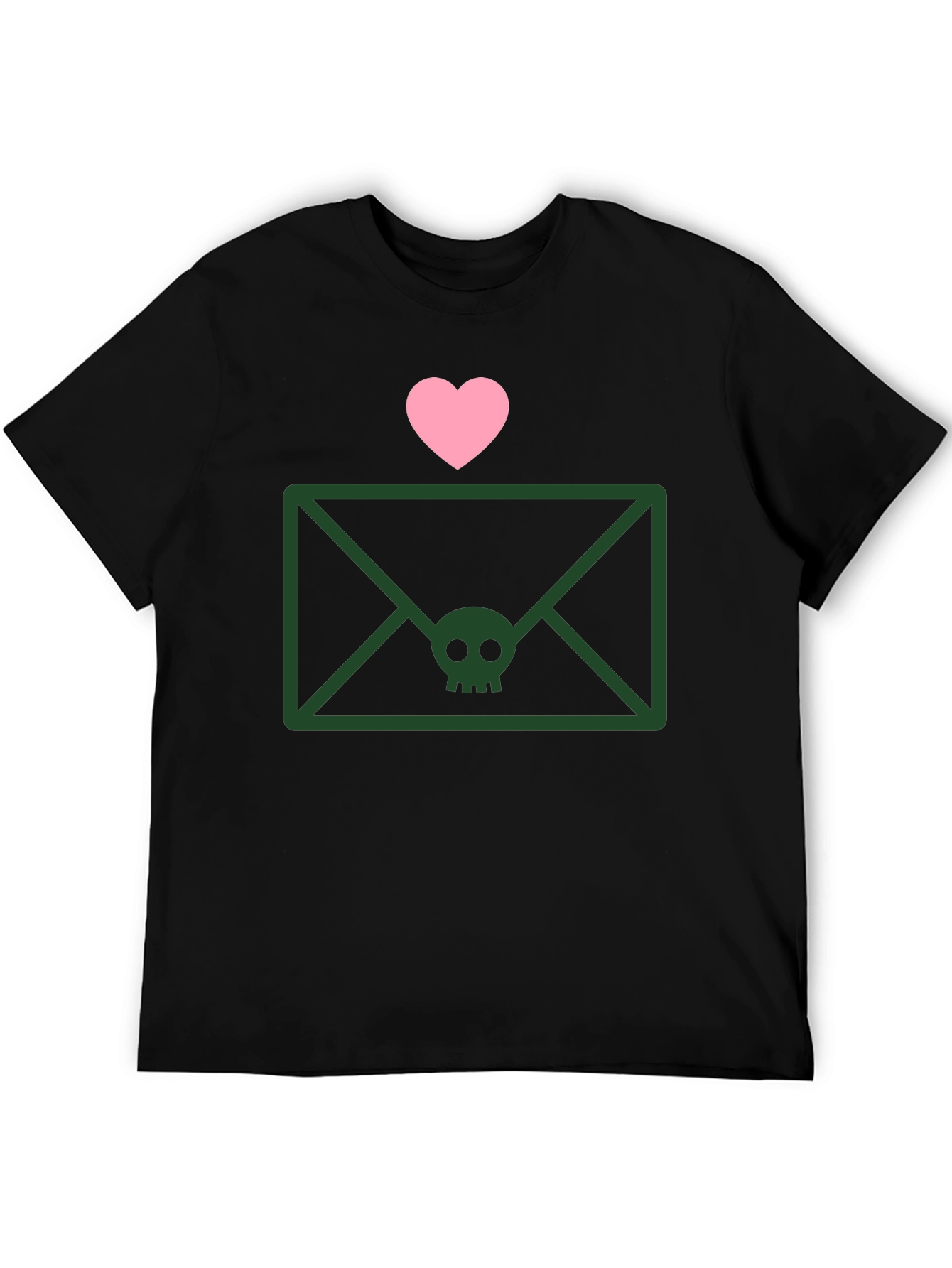 Skull Envelope Tee - Edgy Graphic T-Shirt