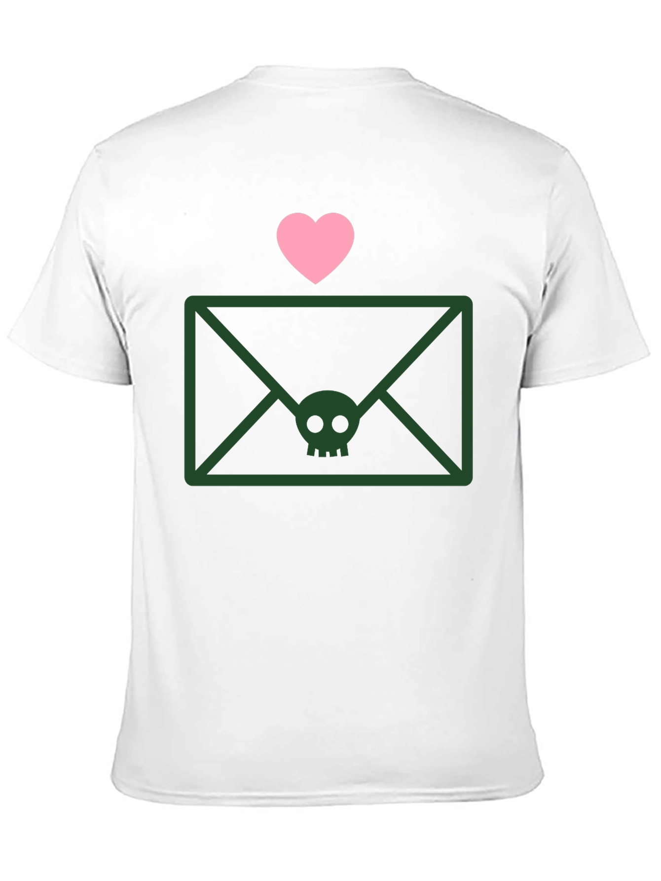 Skull Envelope Tee - Edgy Graphic T-Shirt