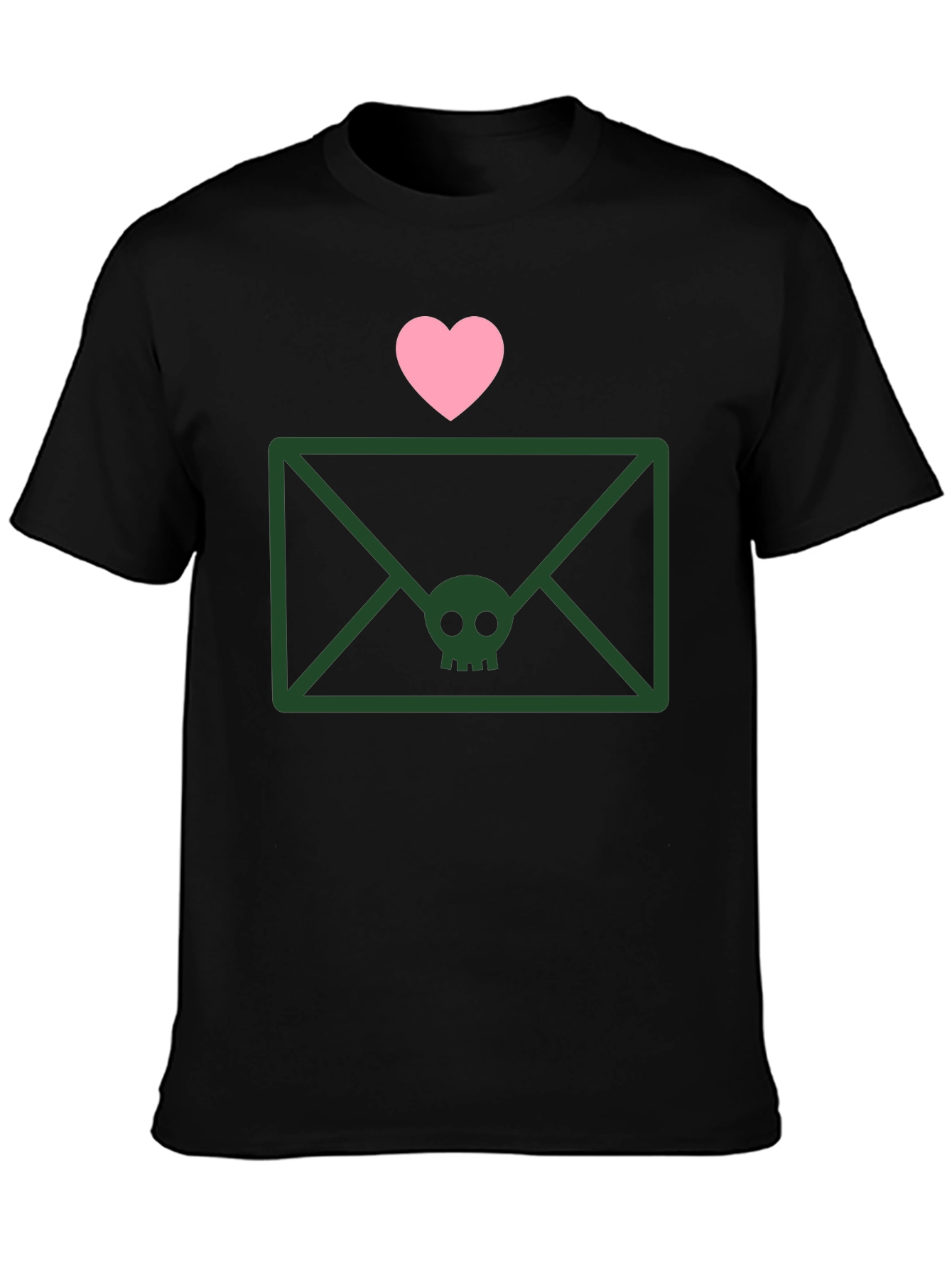 Skull Envelope Tee - Edgy Graphic T-Shirt